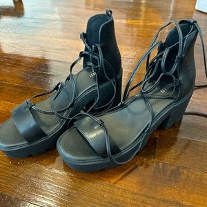 Forever 21 Strappy Block Heels